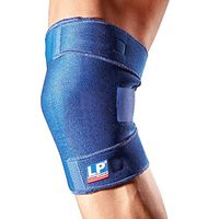 LP Closed Knee Support (Black; One Size Fits Most) - Compression & Warmth to Relieve Pain