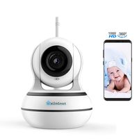 [October New] WiFi Camera eLinkSmart 1920x1080 Home Security PTZ IP Camera Card or Cloud Recording Night Vision 2-Way Audio Motion Detection, Alexa