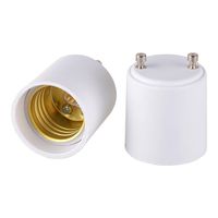 Onite 2pcs GU24 to E26 E27 Adapter for LED Bulb, GU24 to Medium Base Converts Your Pin Base Fixture to Standard Screw-in Lamp Socket