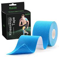 MUEUSS Kinesiology Tapes Uncut Waterproof Hypoallergenic Breathable Elastic Roll for Knee Ankle Muscles Elbow Shoulder Latex Free 16.5 ft (Beige (2 pc/Set))