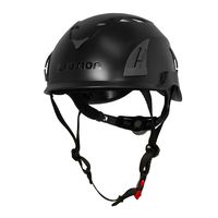 Fusion Climb Meka II Climbing Bungee Zipline Mountain Construction Safety Protection Helmet Black