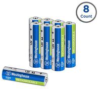 Westinghouse 2100mAh NH Rechargeable Batteries, 5 Years Low self Discharge, 2000 Times Cycle Life, Free Battery Storage Box (AA, 8 Counts)