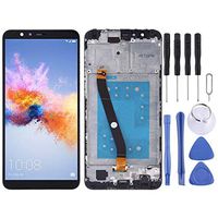 JUNXI Phone case Phone Cover LCD Screen and Digitizer Full Assembly with Frame for Huawei Honor 7X(Black) (Color : Black)