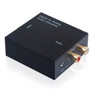 Digital To Analog Converter, AIMOS Analog Converter DAC Digital SPDIF Optical to Analog, for PS3 Xbox HD DVD PS4 Amps Apple TV home Cinema