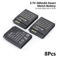 3.7V Rechargeable Li-ion Polymer Battery for Smart Watch DZ09 QW09 W8 8Pcs