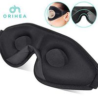 Sleep Mask for Women & Men, OriHea Upgraded 3D Contoured Eye Mask for Sleeping, Ultra Soft Breathable Sleep Eye Mask, 100% Blackout Eye Shades Blindfold for Complete Darkness