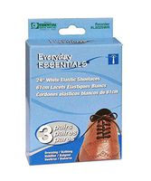 Essential Medical Supply Tie Once Elastic Shoelace 3 Pairs in One Pack, Brown, 24"