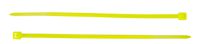 Creative Solutions CS-204FY Cable Tie, 4 in, 18 lb, Craft, Wrap & Decorate, Zip Tie, 50 Pk., Fluorescent Yellow