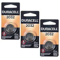 3X Duracell DL2032 3V Lithium Coin Cell Battery SB-T15, 2032, EA2032C, ECR2032, L14, L2032, LF1/2V, BR2032, CR2332, BR2332, DL2032
