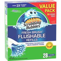 Scrubbing Bubbles Toilet Fresh Brush Flushable Refills, Citrus Scent, MultiSet Pack of 84 Count