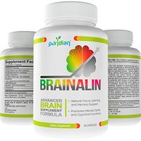 Brain Supplement Nootropics Natural Supplements Brainalin Memory Support and Supercharges Your Memory and Sharpens Your Focus 365 Day 100% Guarantee!