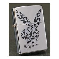 Zippo Playboy Rabbits High Polish Chrome Lighter