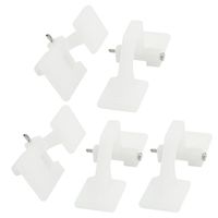 uxcell 5pcs RC Aircraft Spare Parts Plastic Adjustable Hatch Hinge 27x10x11mm