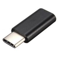 For Samsung Galaxy S8/S8 Plus Adapter,USB 3.1 Type-C to Micro USB Data Charging Adapter (Black)