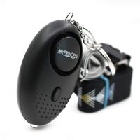 MYPRINCESS Portable Self Defense Personal Alarm with Lanyards (Black)