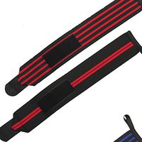 EDTara Wrist Wraps Bands with Thumb Loops Elastic Durable Adjustable Wrist Support Braces for Men &Women in Gym Weight Lifting Powerlifting Strength Training 1Pair