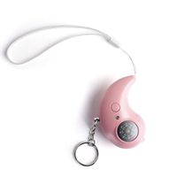 Canjie 2019 Personal Alarm for Women and Kids,140DB Rechargeable with Led Light and Compass.Emergency Self-Defense Security Alarm Keychain.(Pink)