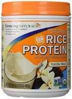 Growing Naturals Organic Raw Rice Protein - Vanilla Blast - 16.4 oz