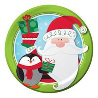 Creative Converting 8 Count Sturdy Style Round Paper Plates, 8.75", Frozen Friends