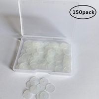 150Pcs Plastic Discs for Earring Backs, Clear Disc Pads Earrings by L-BOST