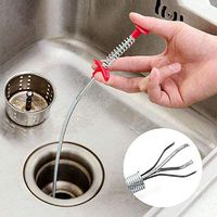 Multifunctional Cleaning Claw,Pressure-type Cleaning Hook,Bendable Sewer Drain Cleaning Brush,Drain Snake Hair Drain Clog Remover (60cm)