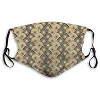 2 Pack Japan Spring Natural Floral Flower PM2.5 Non-Medical Ma-sk with Replaceable Filter Elements