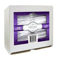 Crystalware Heavy Weight Plastic Knives 200/box, Clear