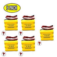 (5 Pack) CUSTOM-93 NNYXSB LPX70RWH 3.6V 700MAH Exit Sign Emergency Light NiCad Battery Replacement SL 026148 SL 026-148 3.6v 600mah NIC0553 ANIC0553 Custom-93