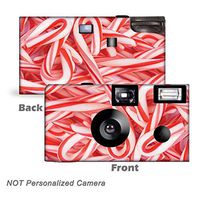 5 Candy Canes Christmas Disposable Camera, Party