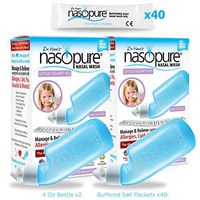 Dr. Hana’s Nasopure “The Nicer Neti Pot" for Kids | Two (2) Little Squirt Kits | Two (2) 4 Ounce Bottles with 40 Buffered Salt Packets | Nasal Irrigation for Natural Allergy Relief