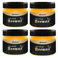 GOTDCO. Natural Wood Seasoning Beeswax,Traditional Beeswax Polish for Wood & Furniture,All Purpose Beewax for Wood Cleaner & Polish,Wear Resistant Beautify & Protect Wipes,No Build Up (Yellow/L)