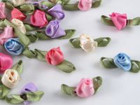 100 Pcs Polyester Tape with Ye Han Bud Rose/trim/sewing/appliques U Pick (Mix)