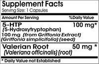 5-HTP 100mg with Valerian Root 90 Capsules ^GLS