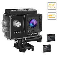 Original SJCAM SJ4000 Air 4K Wi-Fi Action Camera 16MP Waterproof DV Camcorder 170 Degree Wide Angle LCD with 2 Batteries and Mounting Accessories Kit