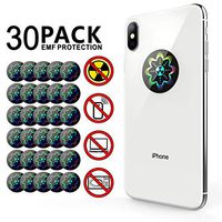 EMF Protection Anti Radiation Shield Sticker for Cell Phone/iPhone/WiFi/Laptop-All Devices, 99% EMR/EMF Protection|Negative Ion|Anti Radiation Shield|EMF Blocker Neutralizer -30 Pack Bundle Deal!