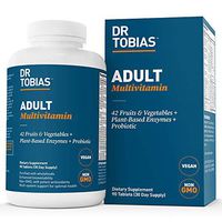 Dr Tobias Adult Multivitamin - Enhanced Bioavailability - with Whole Foods, Herbs, Minerals and Enzymes - Non-GMO
