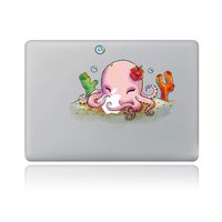 Cartoon Octopus Removable Vinyl Laptop MacBook Sticker Decal for Apple Notebook MacBook Air Pro Retina 13 Inch