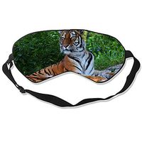 Tiger Resting Sleep Eye Mask for Sleeping Contoured Eyemask Silk Best Night Blinder Eyeshade for Men Women Kids