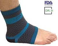 Dr H FDA Approved Breathable Compression Ankle Sleeves (X-Large, Blue)