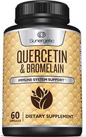 Premium Quercetin & Bromelain Supplement – Powerful Quercetin Bromelain Complex to Help Support Immune System, Cardiovascular Health & Seasonal Support – Quercetin 1000mg Per Serving – 60 Capsules