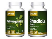 Jarrow Formulas Supplement Bundle (2 Items) – Ashwagandha + Rhodiola Rosea