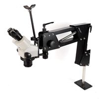 Jewelry Microscope Stand + Microscope Hard Aluminum Alloy 95MM-300MM Micro Inlaid Multi-Directional Micro-Setting Stereo Zoom