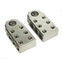 Pair of Voodoo Car Audio SAE Top Post (6) 1/0 & 4 Gauge BATTERY TERMINAL Pair