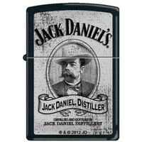 Zippo Custom Lighter - Jack Daniel's Whiskey Cameo Photo Distiller Alcohol Black Matte