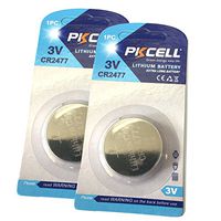 CR2477 3 Volt Lithium Coin Battery (2 Battery)