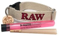 RAW Pet Collar (Medium), RAW Natural King Size Cone with Hippie Butler XL KewlTube