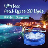 Xisheep Easter Day Home Décor ， Light Lamp Waterproof Wireless Garden Hotel Swimming Pool Party Effect LED Light LED Light - Multicolor