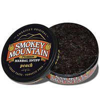 Smokey Mountain Herbal Snuff - Peach - 1-Can - Nicotine-Free and Tobacco-Free