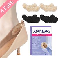Heel Shoe Grips Heel Cushion Pads Heel Cushion Snugs Inserts, Shoe Pads, Heel Grips, Heel Pads, Grips Liners, Heel Blister Protectors for Men and Women's Loose Shoes, Too Big Shoes (2 Thin +2 Thick)