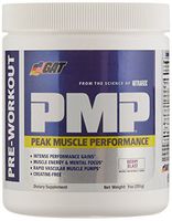 GAT PMP (Peak Muscle Performance), Next Generation Pre Workout Powder for Intense Performance Gains, Berry Blast, 30 Servings